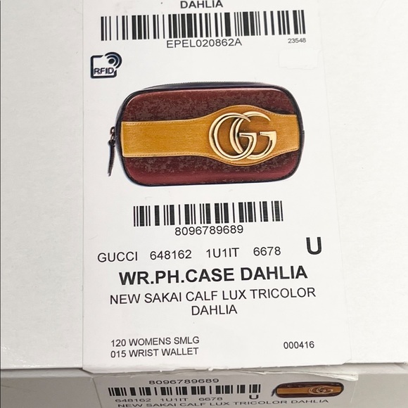 Gucci GG Marmont Cosmetic Case New Sakai Dahlia Pouch Clutch Wristlet - Picture 3 of 16